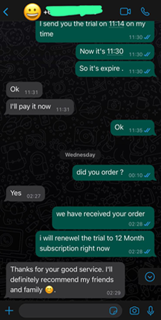 Happy Customer of Prime iptv subscription service