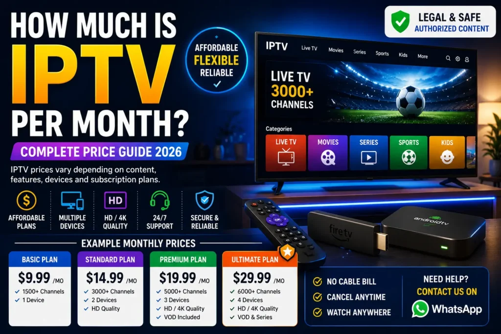 How Much Is IPTV Per Month? Complete Price Guide for 2026