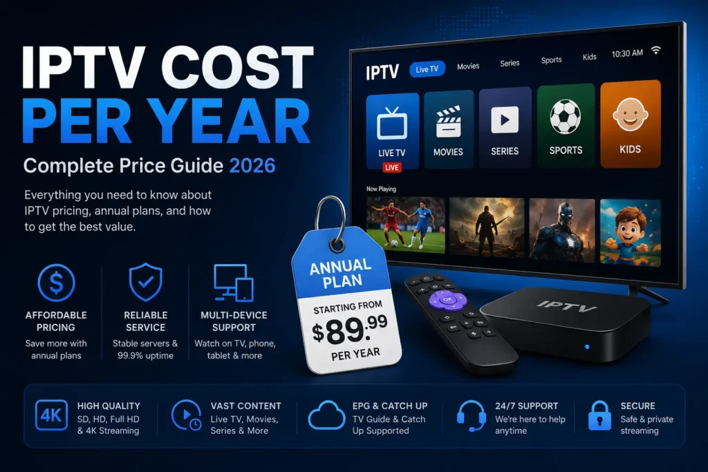 IPTV Cost Per Year: Quick Answer